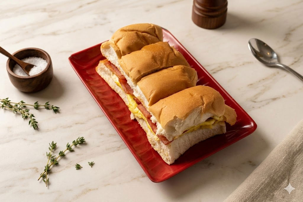 Roti Ham + Egg + Dried Meat + Meat